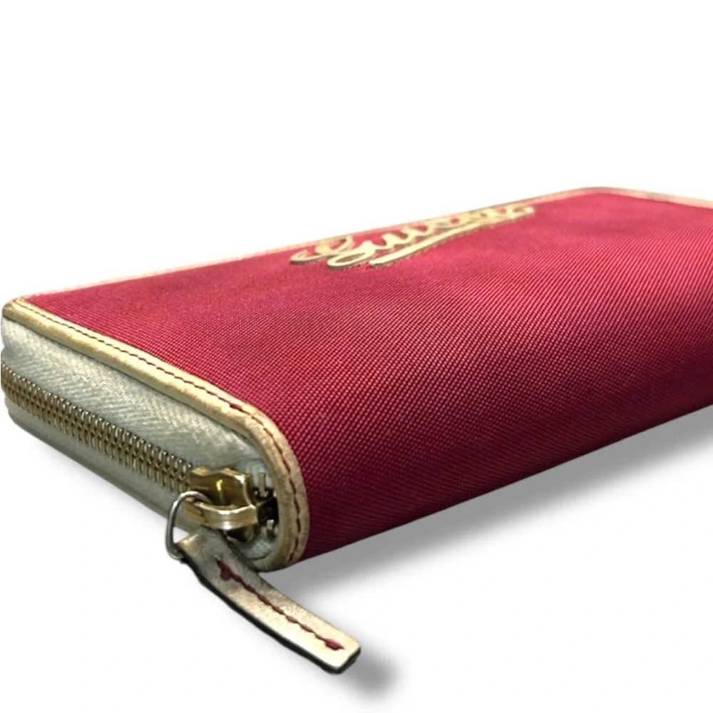 Gucci Red Wallet Vintage Zip-around Long Wallet The Boulevard Collection RARE - Picture 3 of 14